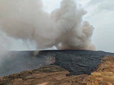 Etiyopya 'daki Erta Ale volkanı patlaması