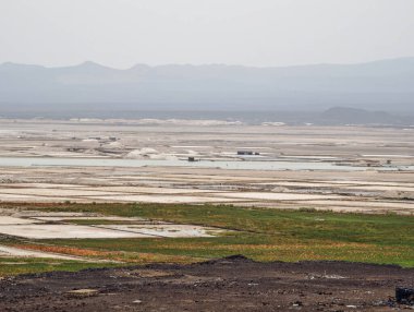 Etiyopya 'daki tuz gölü Afdera' ya bak