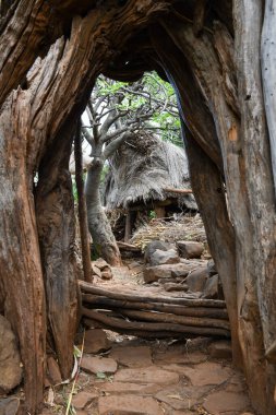 Etiyopya 'daki Konso köyüne bak