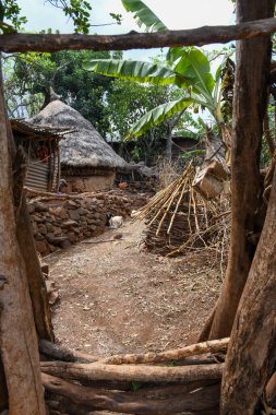 Etiyopya 'daki Konso köyüne bak