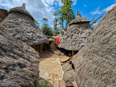 Etiyopya 'daki Konso köyüne bak