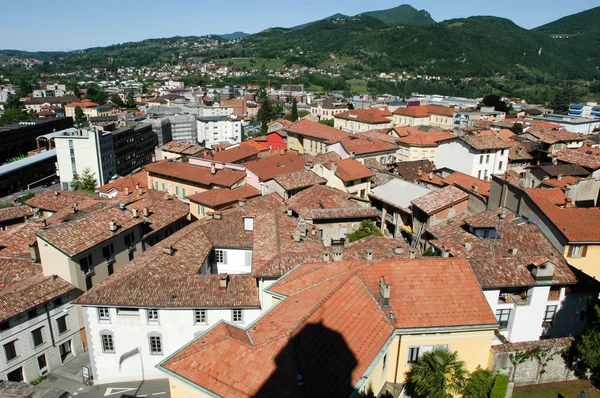 Översikt på stan Mendrisio — Stockfoto