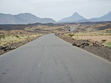 Etiyopya 'nın Tigray bölgesinde manzara
