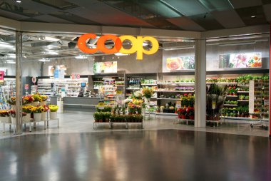 Coop süpermarket mağaza iç