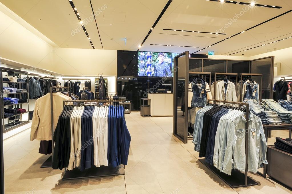 Interior of Zara fashion clothes store – Stock Editorial Photo © Fotoember  #90104278