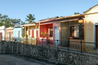 Houses in Santo Domingo's Zona Colonial  clipart
