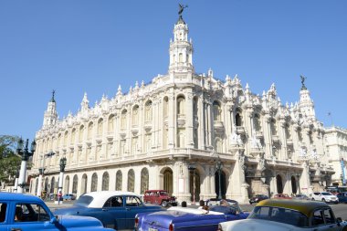 Prado Caddesi Merkez Havana Küba sarayının Galiçyaca