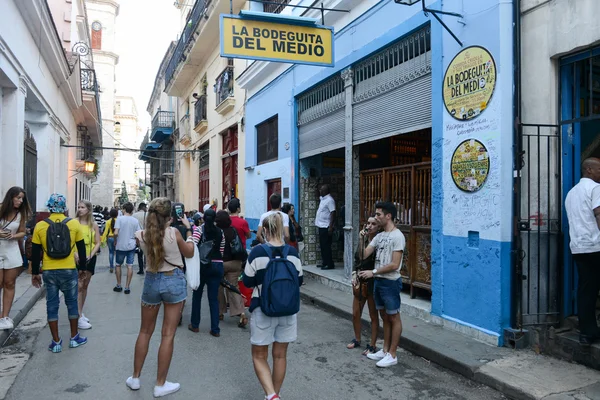 Eski Havana, Küba La Bodeguita del Medio restoran — Stok fotoğraf