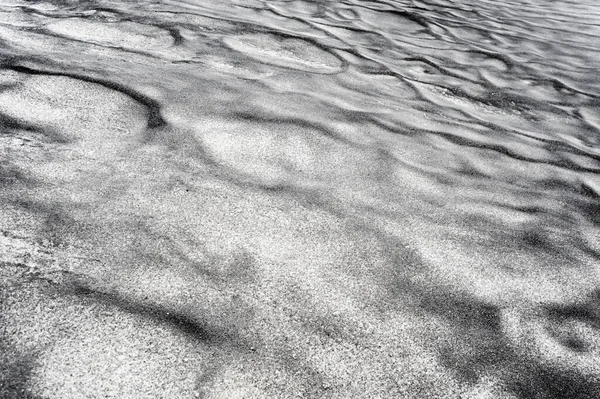 Arena Negra Sucia Abstracta Sobre Textura Nieve — Foto de Stock