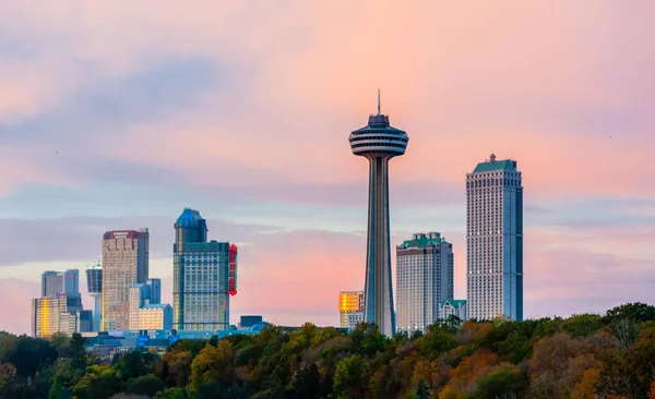 Niagara Falls Kanada Oktober 2017 Hotels Casinos Und Der Skylon — Stockfoto