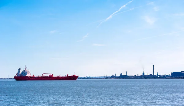 HAMILTON, ONTARIO, CANADA - APRIL 21, 2018: The oil and chemical tanker 