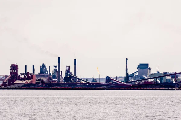 Hamilton Ontario Canada April 2018 Large Steel Making Facilities Occupy — Stock Photo, Image