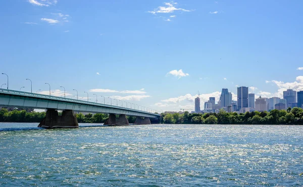 Montreal Kanada Juni 2018 Die Concordia Brücke Verbindet Den Südlichen — Stockfoto