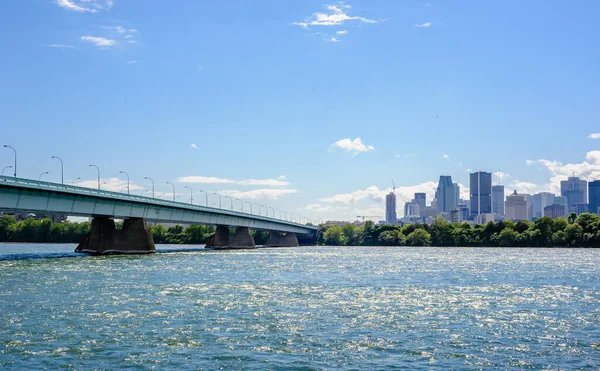 Montreal Kanada Czerwca 2018 Most Concordia Łączy Południowy Punkt Wyspy — Zdjęcie stockowe