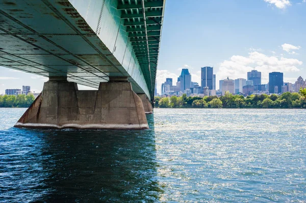 Montreal Canada Giugno 2018 Ponte Concordia Collega Punto Meridionale Dell — Foto Stock