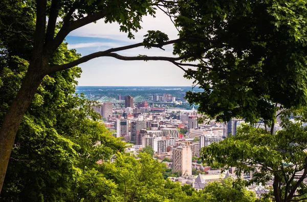 Montreal Καναδα Ιουνιου 2018 Μέρος Του Κέντρου Της Πόλης Και — Φωτογραφία Αρχείου