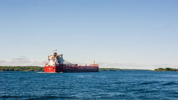 Brockville Ontario Canada Června 2018 Jezerní Nákladní Loď Thunder Bay — Stock fotografie
