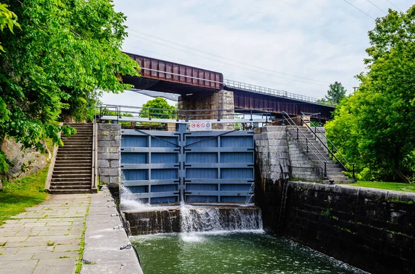 Kingston Ontario Canada Giugno 2018 Una Delle Chiuse Inferiori Del — Foto Stock