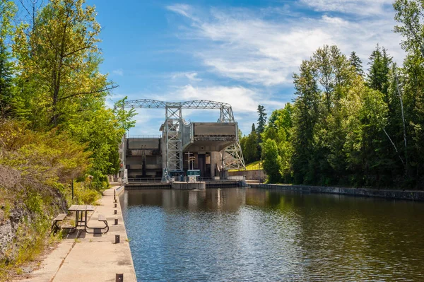 Kawartha Lakes Ontario Canadá Junio 2018 Esclusa Elevación Kirkfield Vista —  Fotos de Stock