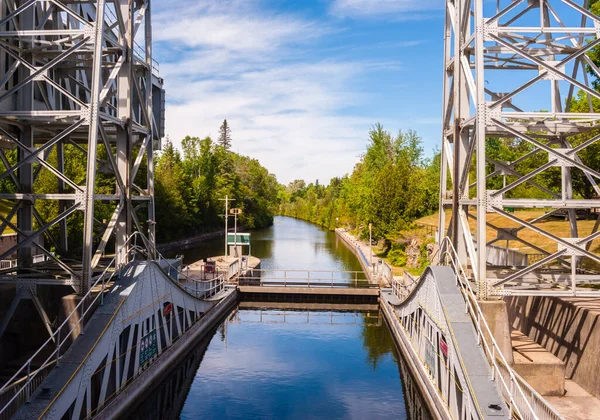 Kawartha Lakes Ontario Canadá Junio 2018 Esclusa Elevación Kirkfield Vista —  Fotos de Stock