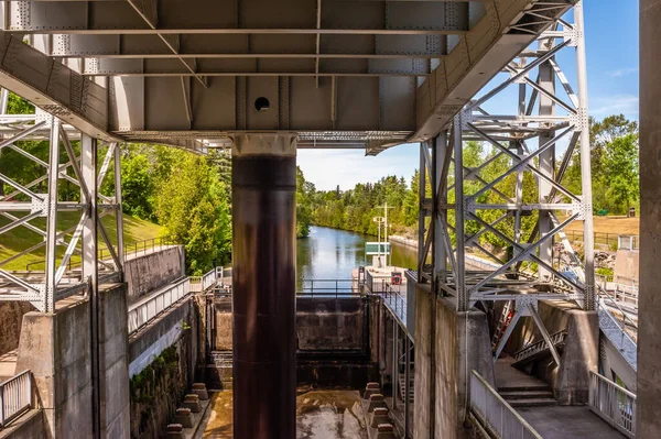 Kawartha Lakes Ontario Canada Giugno 2018 Kirkfield Lift Lock Visto — Foto Stock