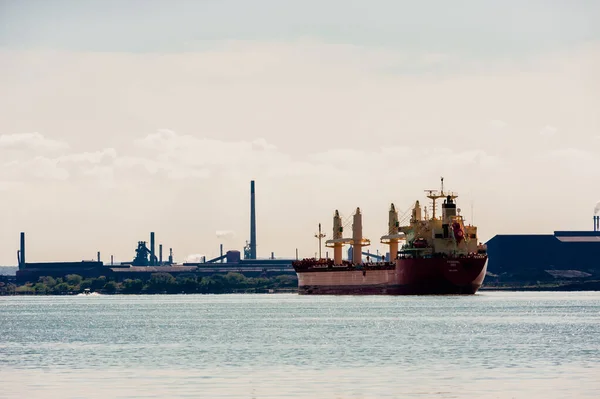 Hamilton Ontario Canada September 2018 Bulk Carrier Federal Dee Anchored — Stock Photo, Image