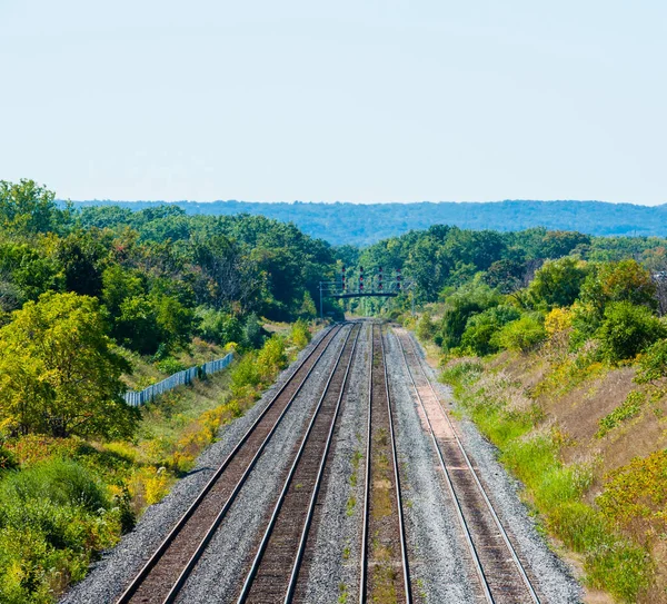 Burlington Ontario Kanada September 2018 Mehrere Gleise Führen Nach Westen — Stockfoto