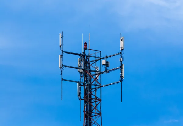 Communications antenna equipment on sky — Stock Photo, Image