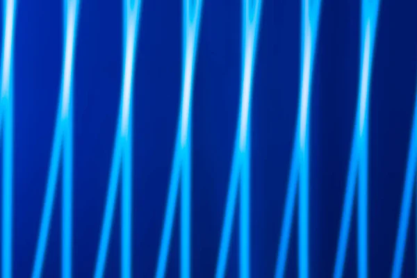 Abstracte Licht Achtergrond Blauwe Wazige Lichten Strips Bokeh Prachtig Bewegingsschilderij — Stockfoto
