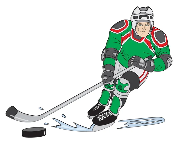 Hockey player — Stock Vector