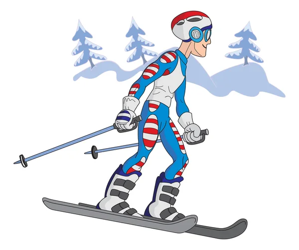 Kayakçı — Stok Vektör