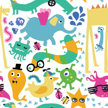 Sevimli, pürüzsüz desen 