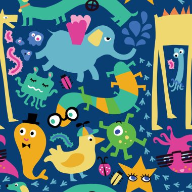 Sevimli, pürüzsüz desen 