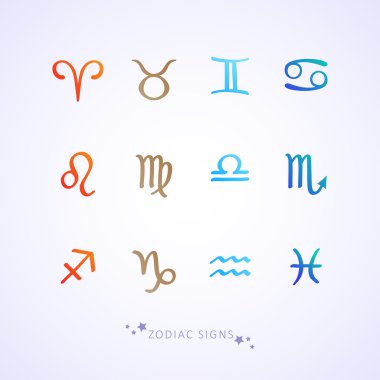 Zodyak işaretleri illüstrasyon