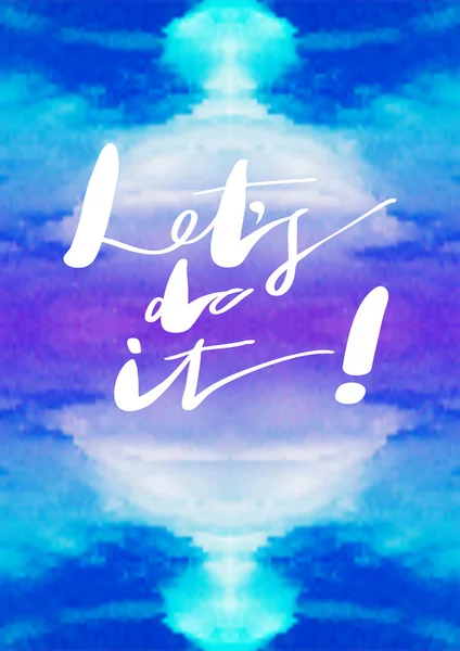 "Allons-y ! " lettrage énergétique . — Image vectorielle