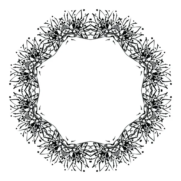 Шаблон круглого орнамента . — стоковый вектор