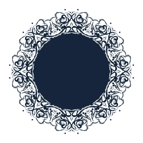 Шаблон круглого орнамента . — стоковый вектор