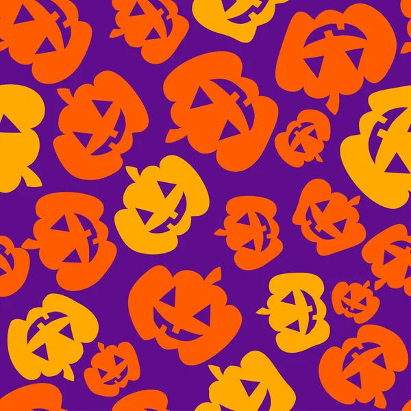 Fondo con calabazas de Halloween — Vector de stock