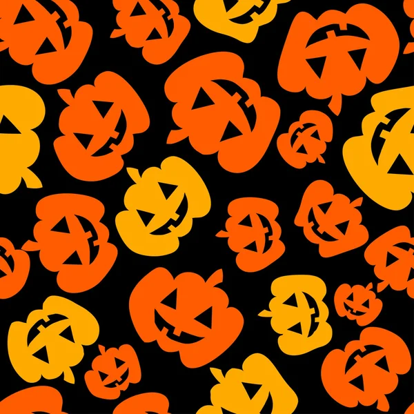 Halloween pumpkins ile arka plan Stok Illüstrasyon