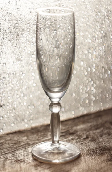 glass beaker with water drops