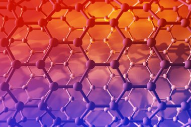 arkaplan moleküler yapısı. 3d oluşturma