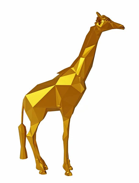 Figure giraffe low poly — Stock Photo, Image