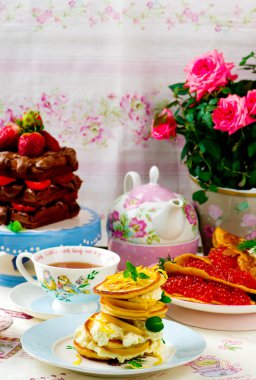  krep, blinis ve waffle