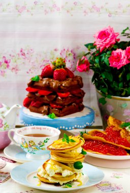  krep, blinis ve waffle