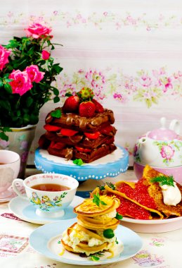  krep, blinis ve waffle