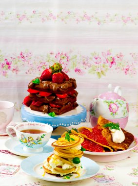  krep, blinis ve waffle