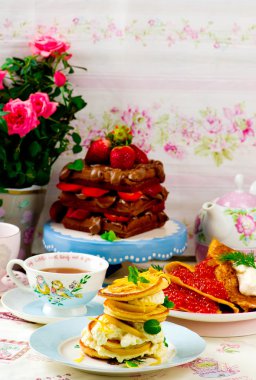  krep, blinis ve waffle