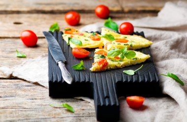 fritatta kabak ve pastırma ile. 