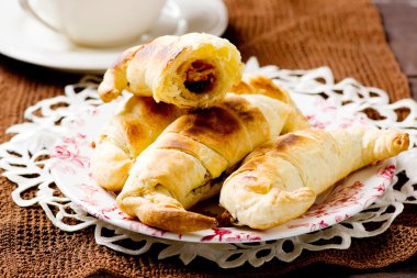 Kabak ile ay çöreği. seçici odak.