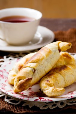 Kabak ile ay çöreği. seçici odak.